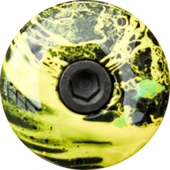 Yellow slick custom stem cap